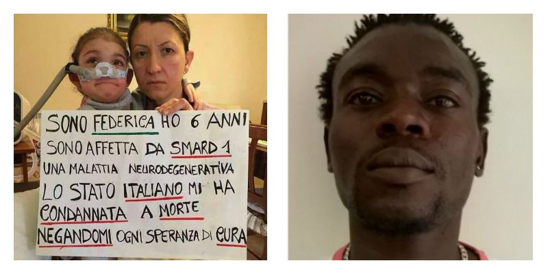 Due casi tipicamente italiani: una bimba di sei anni che sta morendo e un rifugiato che pugnala il titolare di un hotel